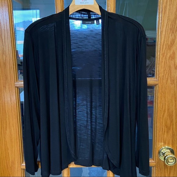 Apt. 9 Jackets & Blazers - APT 9 Cute Black Knit Jacket/Sweater